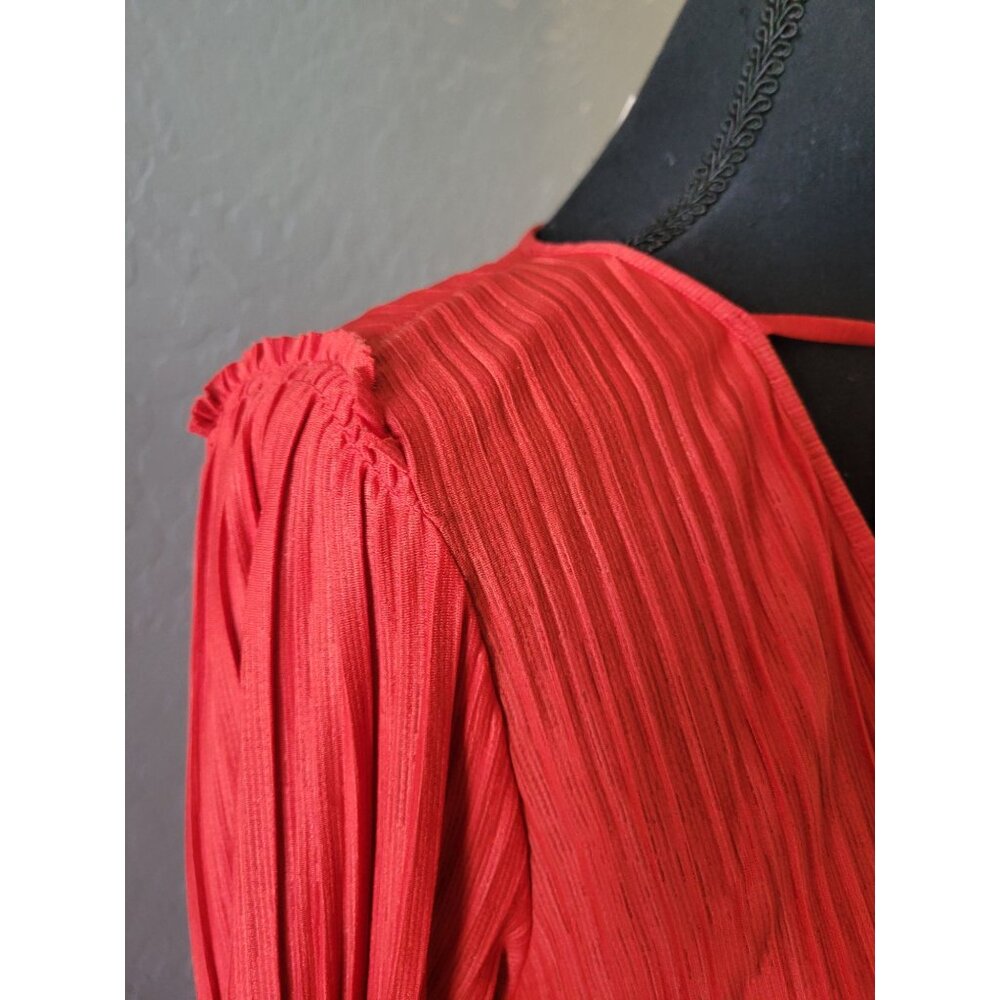 Free People Can't Help It pleated mini dress Size XS Bohemian Festival Colorful - Picture 4 of 11